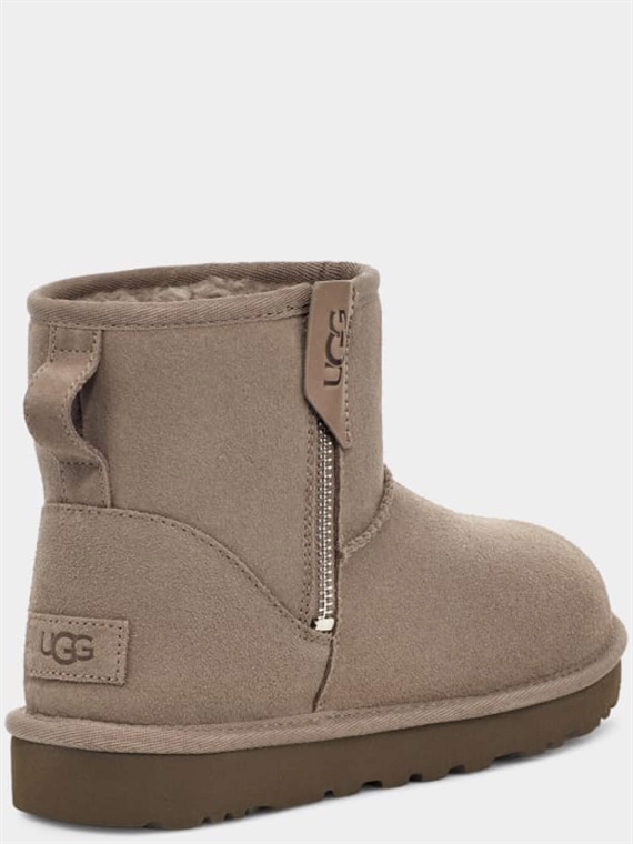 UGG Classic Mini Bailey Zip Støvler, Smoke Plum